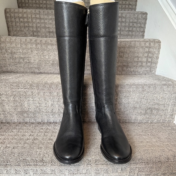 Tory Burch Jolie Riding Boots, EUC, black leather, size 9 - Picture 2 of 16